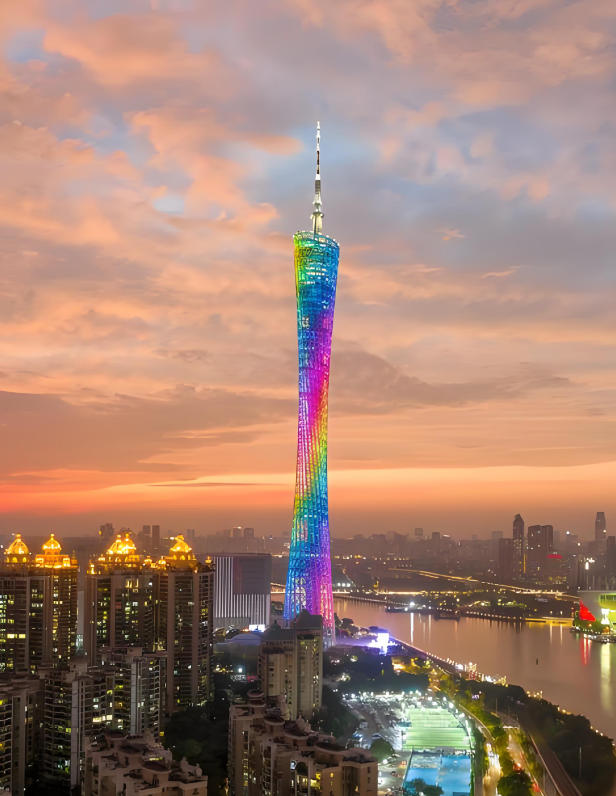 Canton Tower Guangzhou Night View