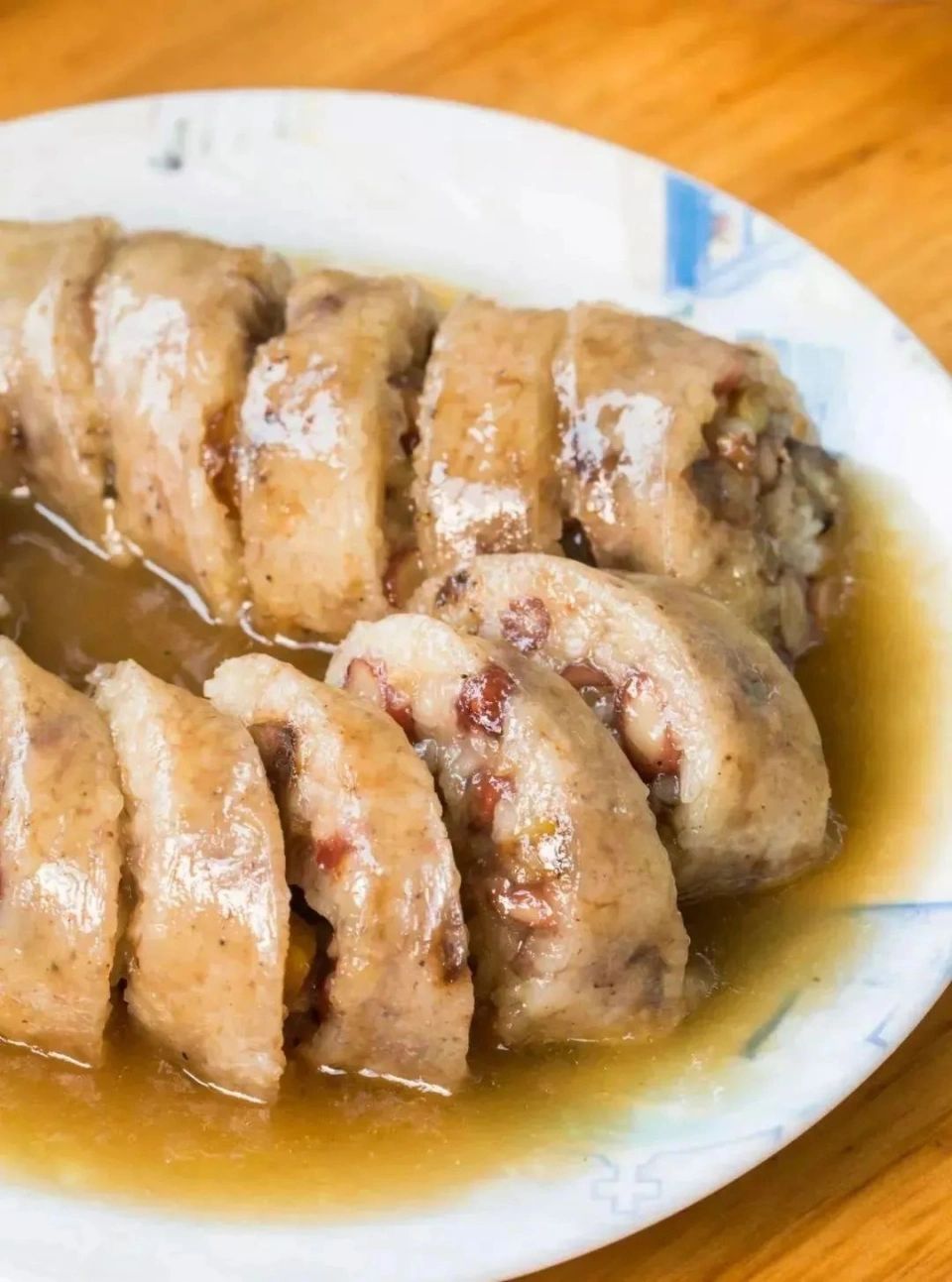 Glutinous Rice in Pig Intestine
